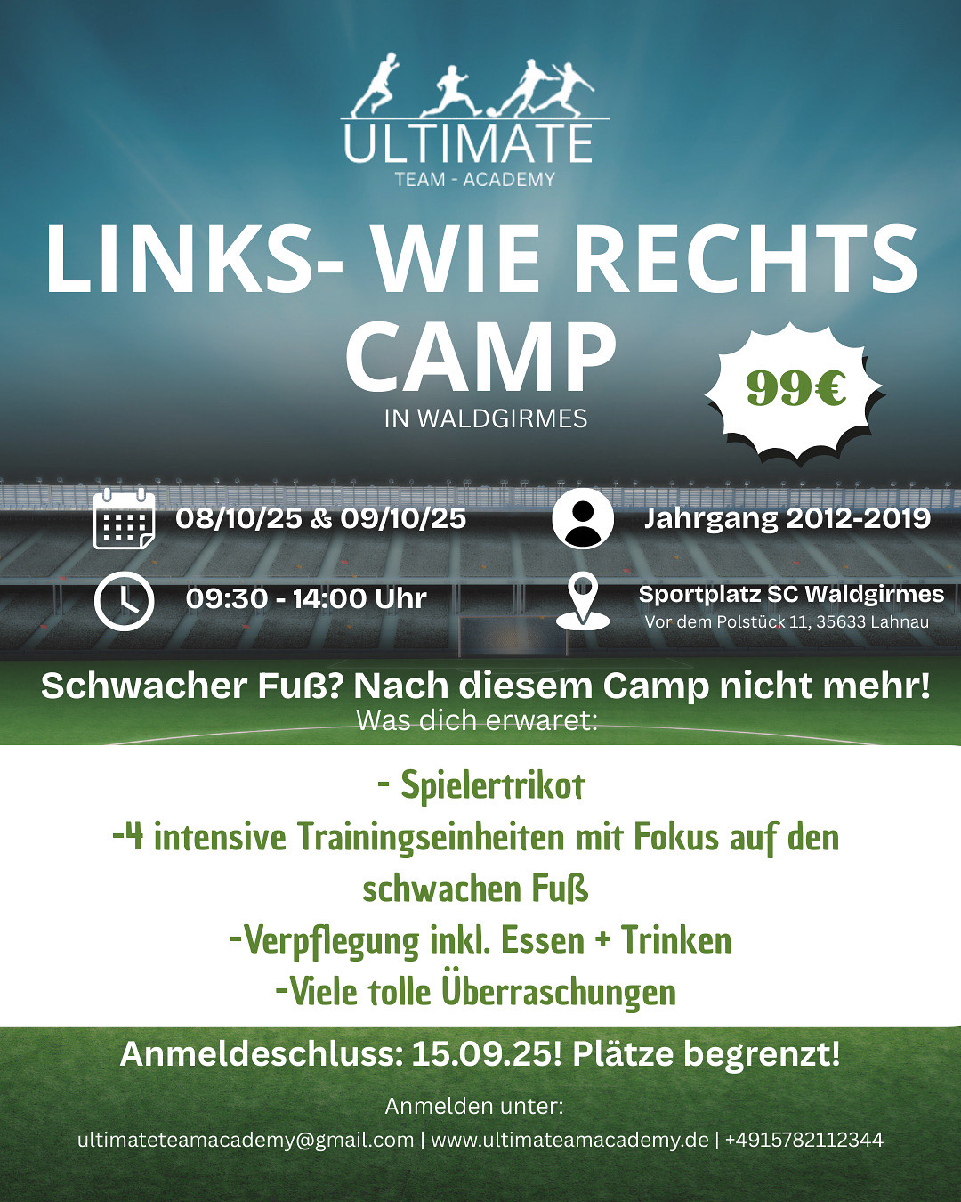 Herbst Fußball Camp Waldgirmes