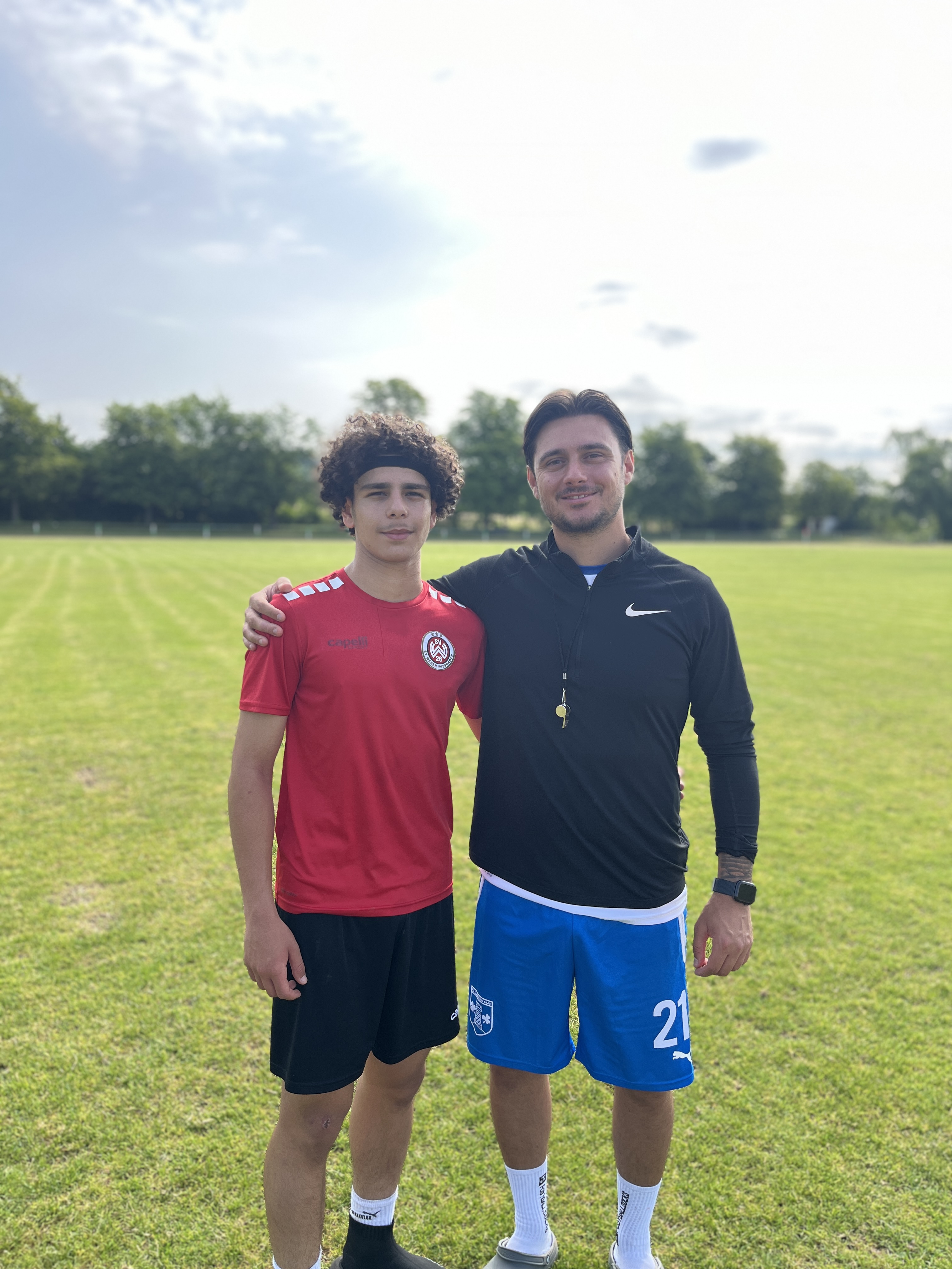 Einzeltraining mit Eyyüp Kaya aus der U17 des SV Wehen Wiesbaden
